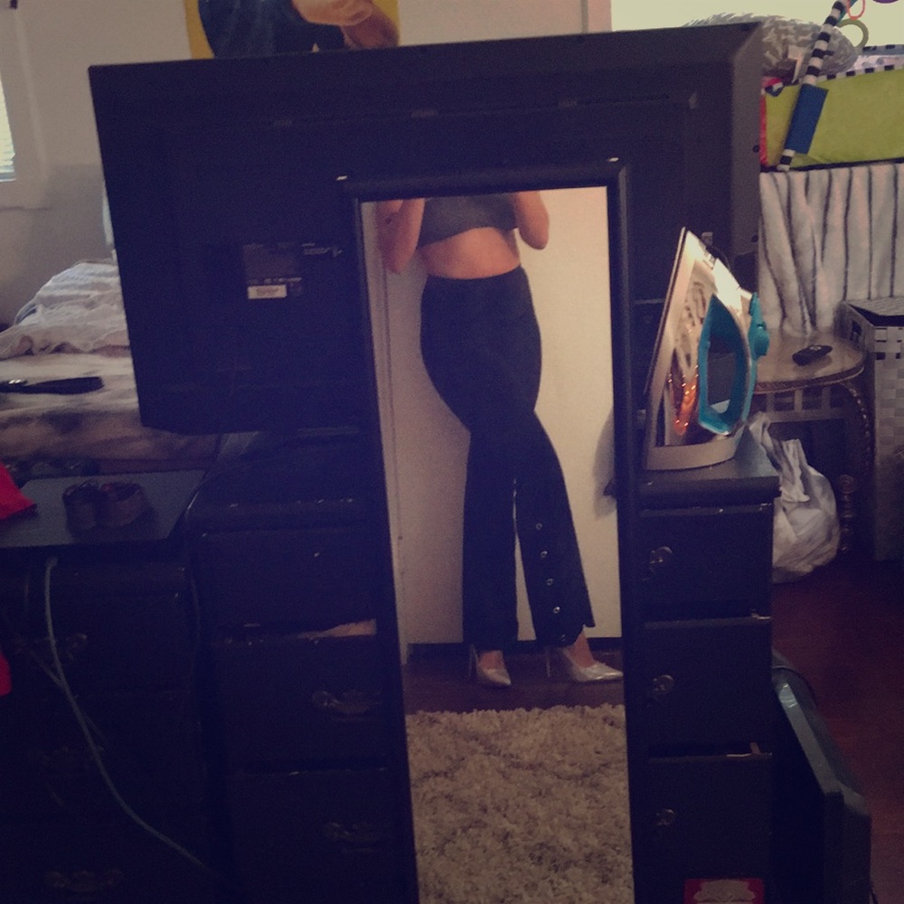 Velvet wide leg pant forever 21